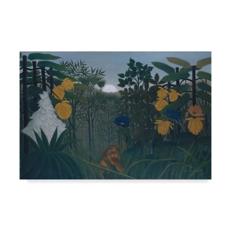 Henri J.F. Le Douanier Rousseau 'The Repast Of The Lion' Canvas Art,12x19